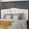 Flash Furniture Full Cambridge, Headboard, White Fabric HG-HB1708-F-W-GG - alternate 1